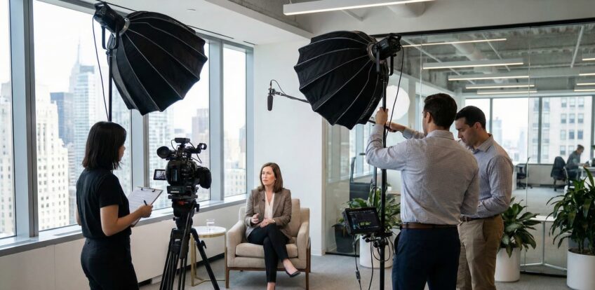 Corporate video production nyc business interview