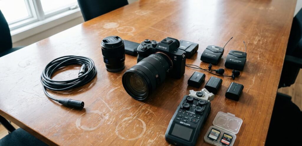 Professional video production gears